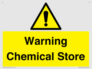 Warning Chemical Store